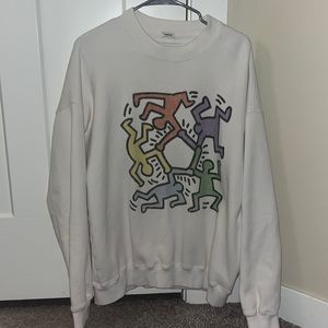 Women’s Abercrombie and Fitch Oversized Keith Haring Crewneck Sweatshirt